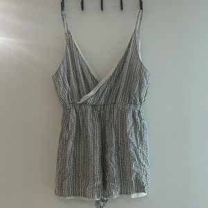 Florida boutique black & white romper
